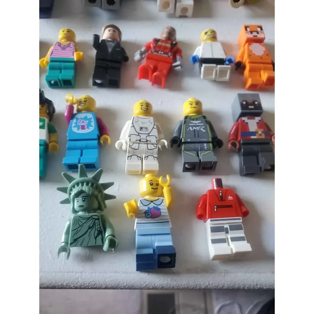 LEGO Minifigure Lot – Marvel, Minecraft, City Figures + Accessories (60+ Pieces)